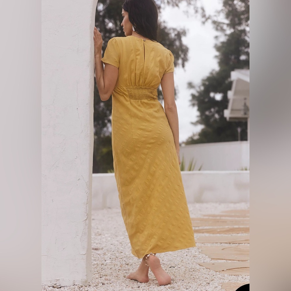 Free People Yellow Midi Dress - Picture 3 of 9